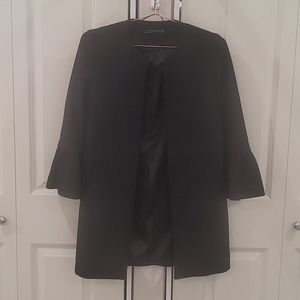 Zara longline open front bell sleeves blazer